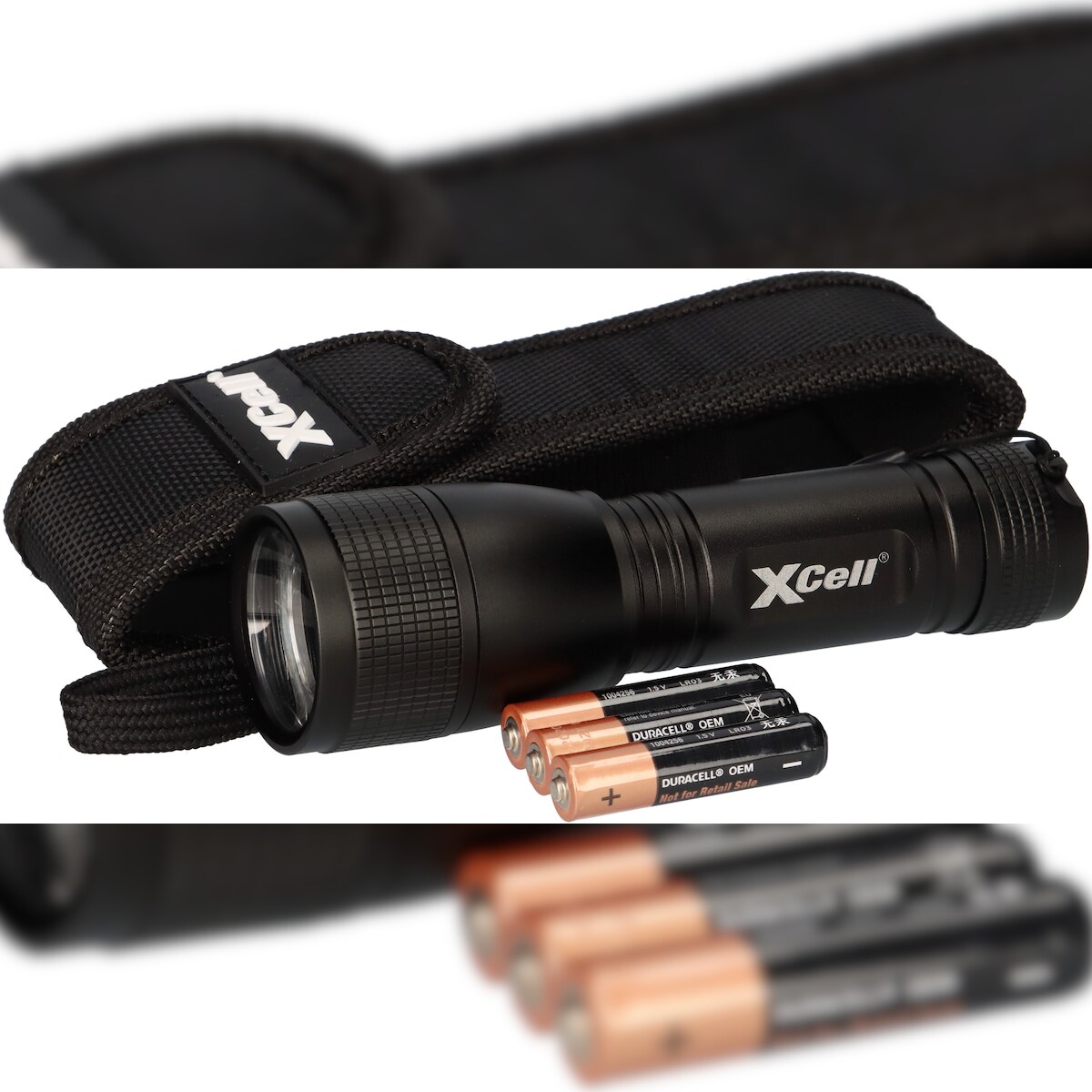 Xcell LED-Taschenlampe L500 fokussierbar Schwarz Leuchte Image