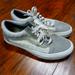 Vans Shoes | Gray Grid Vans Low Top Lace Sneakers | Color: Gray | Size: 5.5