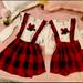 Disney Dresses | Disney Minnie Plaid Toddler Girl Dress(X2) Pippa&Julie Red/White/Black 3t & 4t | Color: Red/White | Size: 3tg