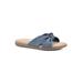 Women's Cliffs Favorite Sandal by Cliffs in Denim Blue Fabric (Size 9 1/2 M)