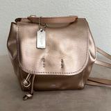 Coach Bags | Nwot Coach Metallic Derby Backpack | Color: Gold/Pink | Size: Os