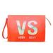 Victoria's Secret Bags | Nwt Victoria's Secret Vs Very Orange Beauty Bag Case Wristlet | Color: Orange/Silver | Size: Os