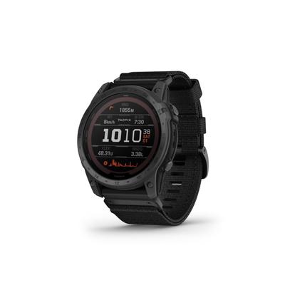 Garmin Tactix 7 Pro Ballistics Edition Solar-Powered Tactical GPS Watches with Applied Ballistics and Nylon Band Black 010-02704-20