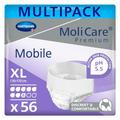 MoliCare Premium Mobile Einweghose: Diskrete Anwendung bei Inkontinenz für Frauen und Männer; 8 Tropfen, Gr. XL (80-120 cm Hüftumfang), 4x14 Stück