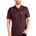 Men's Antigua Heathered Black/Red Columbus Blue Jackets Esteem Polo