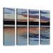 Loon Peak® Graham Lake - 4 Piece Photograph on Canvas Metal in Black/Blue/Brown | 24 H x 32 W x 2 D in | Wayfair 3F8BB2C22B944667A92E127CC98CAAE0