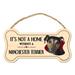 Imagine This Company It's Not a Home without Our Manchester Terrier Bone Shaped Wood Breed Sign | 7 H x 10 W x 0.5 D in | Wayfair DB1265