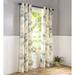 Plow & Hearth Thermologic Hydrangea Cotton Blend Room Darkening Curtain Pair Metal | 63 H x 40 W in | Wayfair 52F29