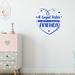 VWAQ A Loyal Sister Worth Thousand Friends Wall Decal Vinyl in Blue | 18.5 H x 17 W in | Wayfair ALSIW_18-5X17_BLUE