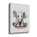 Indigo Safari Lolli The Baby Elephant Gallery Wrapped Canvas in White | 36 H x 48 W x 2 D in | Wayfair 35A5CF99CF044FB5BBBA19C4C05D77C9