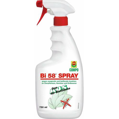 Bi 58 Spray gegen saugende beißende Insekten Kontakt Fraßinsektizid 0,75L - Compo