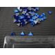 500 pieces, Mosaic Royal blue Mirror Triangle pieces (Approx 5x5x5 mm) 1.6 mm thick.