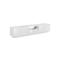 Meuble TV effet bois blanc brillant 220x43 cm