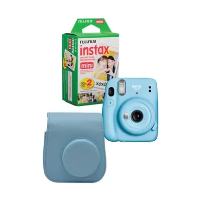 Fujifilm Instax Mini 11 Instant Camera Bundle - Sky Blue