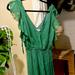 Anthropologie Dresses | Anthropologie Midi Green Flowy Dress Size 2 | Color: Green | Size: 2