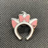 Disney Other | Marie Ears Trading Pin | Color: Pink/White | Size: Os