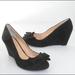 Jessica Simpson Shoes | Jessica Simpson Shoes | Jessica Simpson Sheryl Platform Bow Wedges Black 7.5 | Color: Black | Size: 7.5