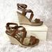 Coach Shoes | Coach Macey Vachetta Wedge Sandal In Women’s Size 7.5 | Color: Brown | Size: 7.5