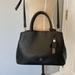 Nine West Bags | Black Nine West Satchel Bag | Color: Black/Silver | Size: Os