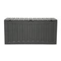 Ram Quality Products 90 Gallons Gallon Plastic Lockable Deck Box w/ Wheels in Gray Plastic | 22.45 H x 20.9 W x 46.5 D in | Wayfair 222340-CD2