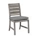 Summer Classics Charleston Teak Patio Dining Side Chair w/ Cushions Wood in Brown | 35.5 H x 20.12 W x 24 D in | Wayfair 254127+C6826457N