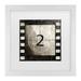 Red Barrel Studio® Color Bakery 'Vintage Countdown II' Matted Framed Art Canvas in Black/Brown/Gray | 13 H x 13 W x 0.75 D in | Wayfair