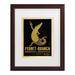 Trinx Vintage Apple Collection 'Fernet Branca' Matted Framed Art Canvas in Brown/Green/Yellow | 22.75 H x 18.75 W x 0.75 D in | Wayfair