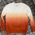 Madewell Tops | Madewell Ombr Sweatshirt | Color: Orange/White | Size: Xs