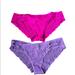 Pink Victoria's Secret Intimates & Sleepwear | 2 Nwt Pink By Victoria’s Secret Panties | Color: Pink/Purple | Size: Xl