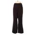 Chime Dress Pants - Mid/Reg Rise: Brown Bottoms - Women's Size 5