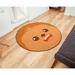 Brown 52 x 52 x 0 in Area Rug - Ukonic Star Wars Chewbacca Round Area Rug | 52 Inches Polyester | 52 H x 52 W x 0 D in | Wayfair 17422