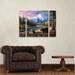 Loon Peak® Chuck Black 'Routine Visitors' Multi Panel Art Set 3 Piece Metal in Blue/Brown/Green | 24 H x 32 W x 2 D in | Wayfair