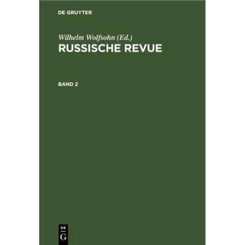 Russische Revue: Band 2 Russische Revue. Band 2, Gebunden, 1863