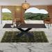 Davee Furniture Black Ceramic Top Extendable Dining Table - 70.87/106.31*35.43*29.52 inches