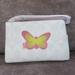 Coach Bags | Coach Butterfly Signature Corner Zip Wristlet (Chalk) | Color: Pink/White | Size: Os