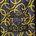 Gucci Accessories | Gucci Men's Tie. 100% Silk. Made In Italy. | Color: Blue/Gold | Size: Os