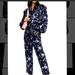 Rebecca Minkoff Pants & Jumpsuits | Nwt Rebecca Minkoff Marie Floral Long Sleeve Jumpsuit Size S | Color: Black/Purple | Size: S