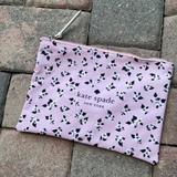 Kate Spade Bags | Kate Spade Large Canvas Floral Print Zip Pouch | Color: Black/Pink | Size: Large