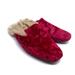 Anthropologie Shoes | Anthropologie Faryl Robin Size 8 Ronda Velvet Slippers | Color: Pink/Red | Size: 8