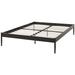 BSD National Supplies Villa Grey King Size Metal Bed Frame in Brown | 15 H x 79.5 W x 83.5 D in | Wayfair BSD-5745-NRB-DOMMY