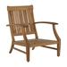 Summer Classics Croquet Teak Patio Chair w/ Cushions Wood in Brown/White | 37.75 H x 35.625 W x 30.875 D in | Wayfair 28374+C032H6343W6343