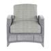 Summer Classics Astoria Patio Chair w/ Cushions Wicker/Rattan in Gray | 35.75 H x 32 W x 52 D in | Wayfair 355624+C513H4325W4325