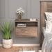 Wade Logan® Ailee-May 1 - Drawer Nightstand in White Wood in Gray | 14.5 H x 22.5 W x 15 D in | Wayfair B2A6F94005DE498B88EEB203485788C5