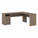 Bush Furniture Cabot 72W L Shaped Computer Desk with Drawers in Ash Gray - Bush Furniture CAB051AG