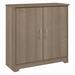 Bush Furniture Cabot Small Bathroom Storage Cabinet with Doors in Ash Gray - Bush Furniture WC31298-Z1