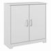 Bush Furniture Cabot Small Storage Cabinet with Doors in White - Bush Furniture WC31998