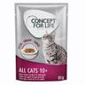 10€ DI SCONTO! 48 x 85 g Concept for Life Alimento umido per gatti - All Cats 10+ in salsa