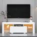 Entertainment TV Stand & Large TV Stand TV Base Stand with LED Light TV Cabinet, for up to 55-inch TV Screens