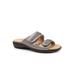 Women's Ruthie Woven Sandal by Trotters in Pewter Metallic (Size 10 M)