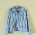 Madewell Jackets & Coats | New Madewell Denim Ashwood Chore Coat Large - Brand New With Tags | Color: Blue/White | Size: L
